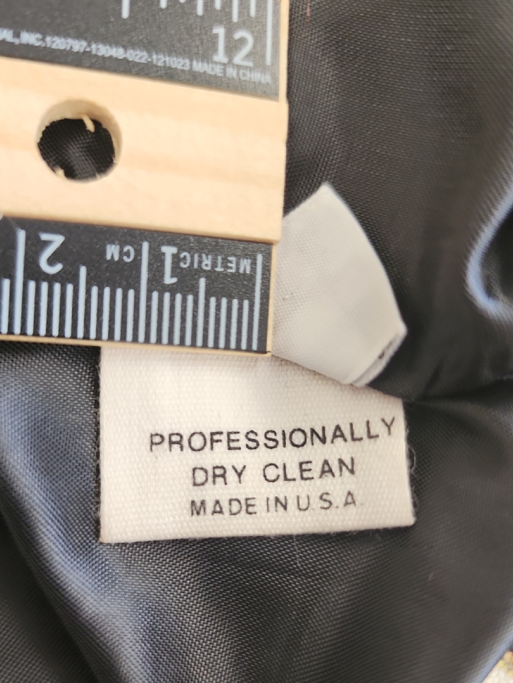 Doncaster Black Cream Geometric Cropped Blazer Jacket Vibtage Size 14 - Picture 11 of 11